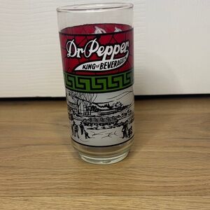 Dr Pepper "King of Beverages" glass tumbler.